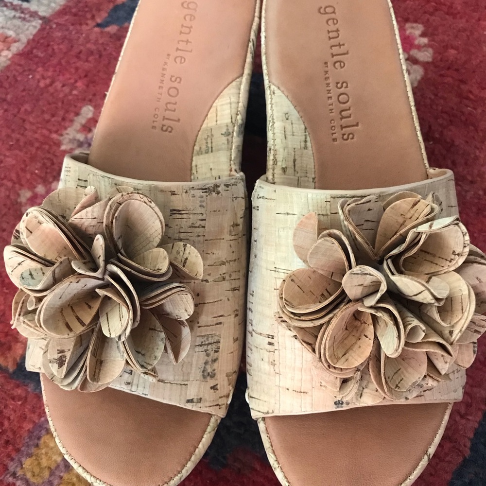 Gentle Souls cork wedges Size 8